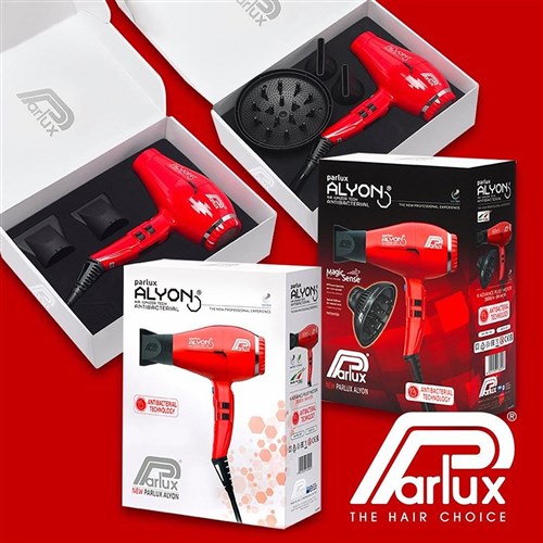 Parlux Alyon Air Ionizer Tech Hair Dryer Red
