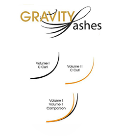 Gravity Lashes 0.07mm C Curl Volume II - Mixed Length Tray