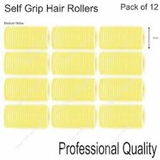 Rollers Yellow Velcro 32mm 12pack